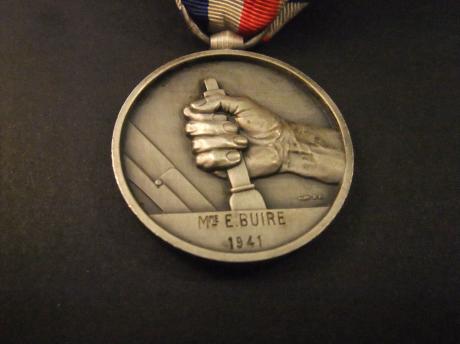 Spoorwegarbeiders Frankrijk 1941 Eremedaille ( Médaille des cheminots) E. Buire)